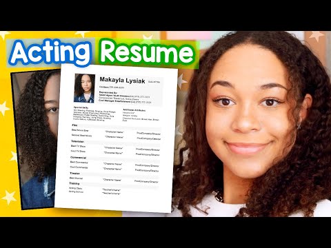 How To Make an Acting Resume (Step by Step Tutorial)