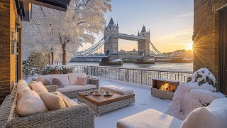 Cozy Jazz in London - Winter Relaxation by the Fireplace | Smooth Jazz Music for a Peaceful Mood