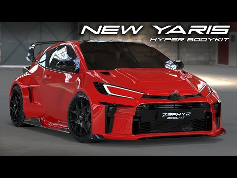 New 2024 Toyota Yaris GR Hyper Widebody Concept by Zephyr Designz