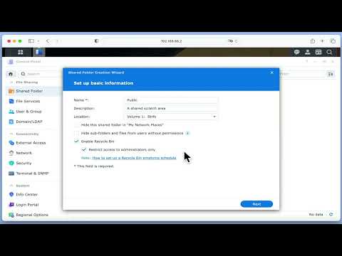 Synology NAS beginners guide (DSM7) | Part 11 | Create shares