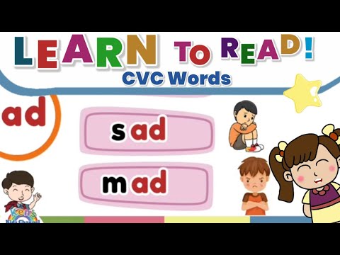 CVC Words | "ad" Word Family | Short Vowel a | Reading Phonics for Kids