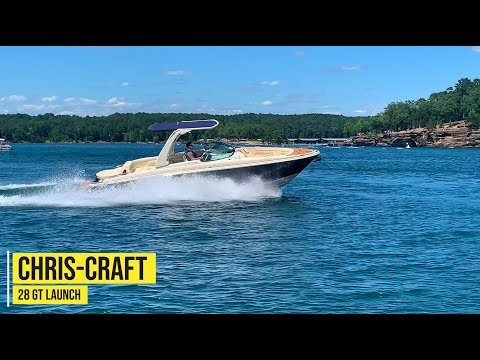 Chris-Craft 28 GT Launch - On The Water - Full Walkthrough - You Got To See It ... Stunning Boat!!