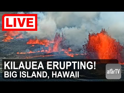 🔴 Live Now: New Volcanic Eruption at Kilauea Volcano in Hawaii (Fullscreen)