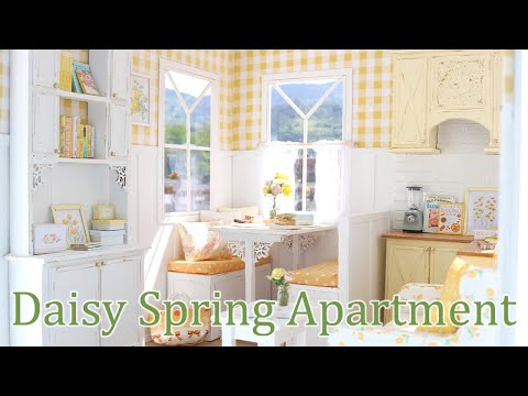 DAISY SPRING APARTMENT 1/6 scale handmade miniature dollhouse by Nerea Pozo (cake shop patisserie)