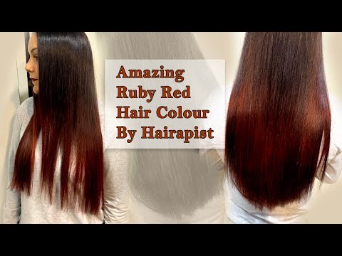 Ruby hair color | Magenta hair color tutorial