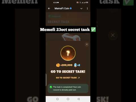 Memefi secret task 23oct #airdrop #crypto #memefi