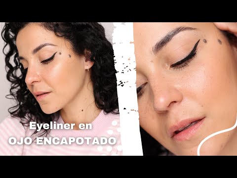 Eyeliner en ojos encapotado | ¿Cómo se hace? | Truco para principiantes.