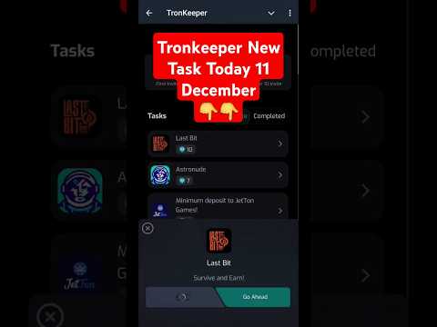 Tronkeeper New Task Today 11 December | Tronkeeper Today New Task |Tronkeeper New update today