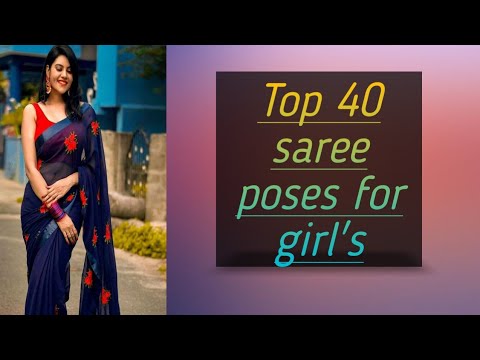 Top 40 saree poses for girl's//best saree poses for photoshoot//photography ideas in saree 2021