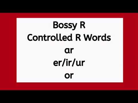 Ar, Er/Ir/Ur, Or reading Bossy R, Controlled R Words, Phonics