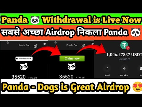 "panda 🐼 Airdrop: Connect Wallet & Withdrawl Panda Tokens on Exchange | Earn With Abhi"