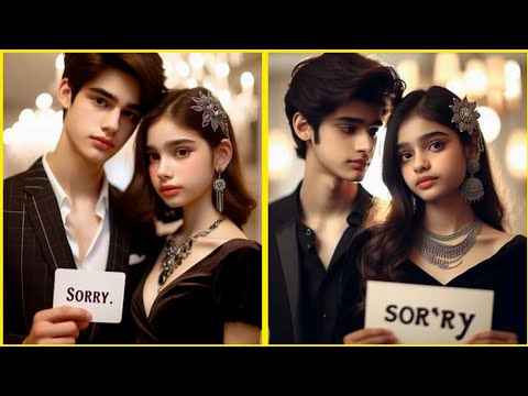 Trending Couple Sorry Photo Editing ||couple photo editing|| bing image creator