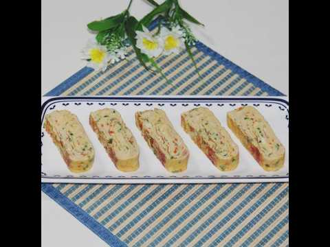 How to make salty lunch box side dish, pollack roe omelet