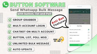 Bulk whatsapp marketing with button message list message and poll message whatsapp sender - 2025