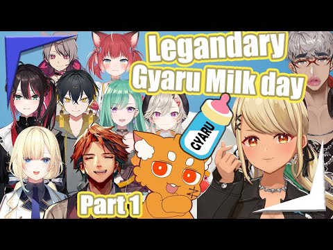 The Legendary Gyaru Milk Sale Day in VCRGTA 3 by Arusan and Qpi part.1【Holostars VSPO EngSub】