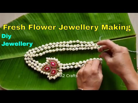 Flower Jewellery Making|Flower Jewellery For Haldi and Mehandi || Wedding Floral Jewellery Making