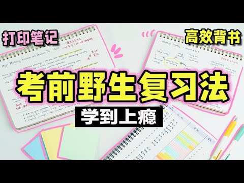 【考前超强复习法】30天逆袭期末考试！备考效率提升300%  整理笔记 错题本 高效背书 高考 逆袭学霸