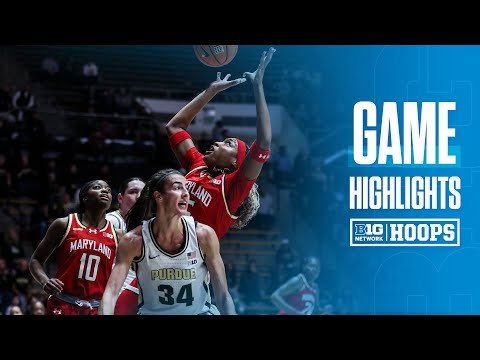 Maryland at Purdue | Highlights | Big Ten Women's Basketball | 12/07/2024