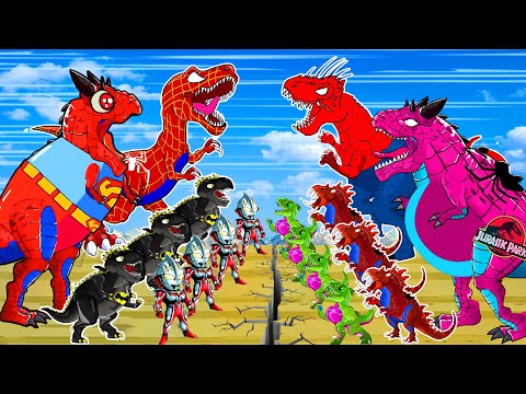 Jurassic fallen Kingdom: EVOLUTION of DINOSAUR Tyrannosaurus & Velociraptor Death? Cartoon Animation