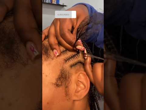 16 stitch braids / feed in braids & baby hair  💕#shorts #viral #stitchbraids #cornrows #braids #fyp