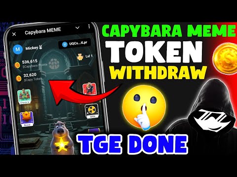 Capybara Meme AirDrop CLAIM | Capybara Meme Token Withdrawal |Update |Capybara Meme Airdrop Withdraw