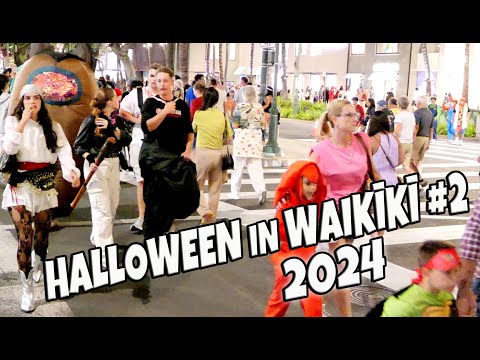 Fun Halloween in Waikiki #2 | Amazing Costumes | Hawaii Halloween | Waikiki Walk | October 31, 2024