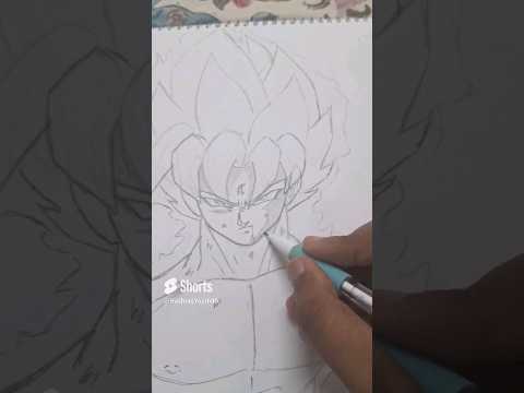 Draw Goku🥶 #anime #ssj #animedrawing #animeart #goku #saiyan #animestyle #art