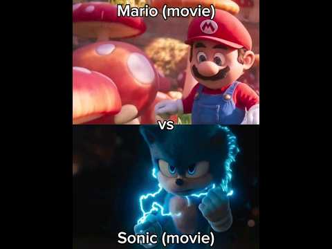 Mario vs Sonic (The Super Mario Bros Movie | Sonic the Hedgehog)