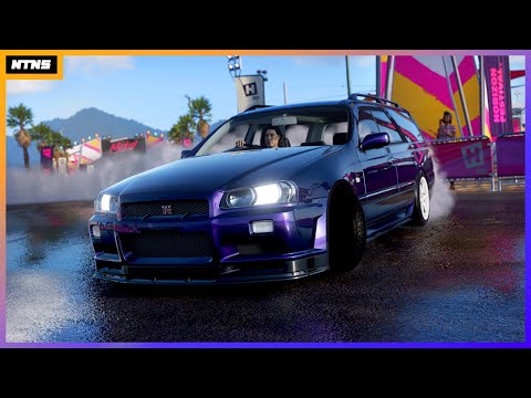 Nissan Stagea DRIFT Build in Forza Horizon 5! (Full Customization & Tune)