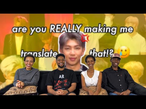 Our Reaction To when namjoon is so done being the translator of the group