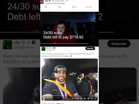 Fanof reacts to"there’s no way Fousey bought a 1 of 1499 Lamborghini Sterrato worth $350,000+.."