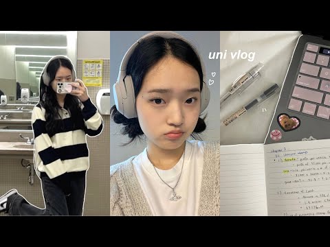 uni vlog: in person exam, studying for midterms, what's in my backpack, life updates & haul