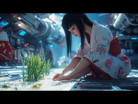 Planting rice in a futuristic space