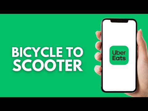 How to Change Uber Eats Bicycle to Scooter - Step by Step