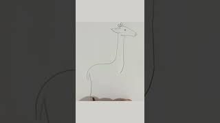 Giraffe drawing #shorts #art #drawing #youtubeshorts