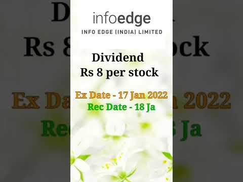 Info edge dividend | #nifty #stockmarket #dividendstocks #naukri #multibaggerstock || Market bhaskar