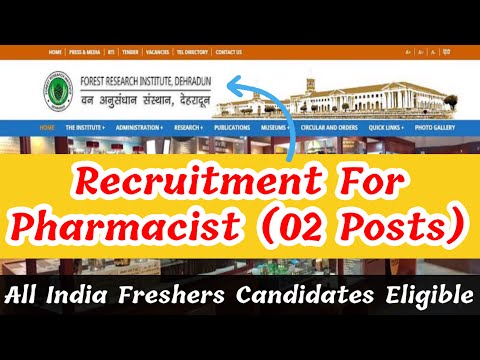 Central Government Pharmacist Vacancy 2022 || Recruitment For Pharmacist (02 Posts) @PKPharmaClasses