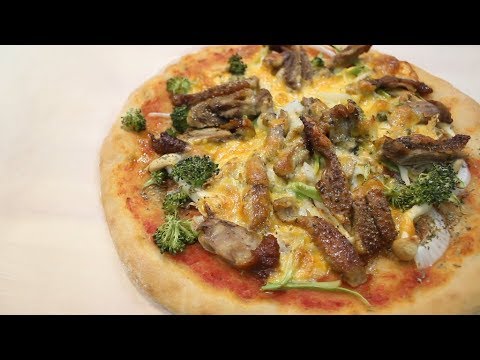 麵包機做酸麵酵母比薩/Sourdough starter pizza