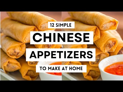 12 Simple CHINESE APPETIZERS To Make At Home ( Easy Recipes ) #chinesefood #chinesecuisine