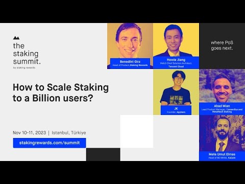 KuCoin At Staking Summit - How to Scale Staking to a Billion Users