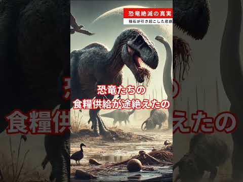 恐竜絶滅の真実：隕石が引き起こした悲劇 #雑学 #恐竜絶滅 #隕石