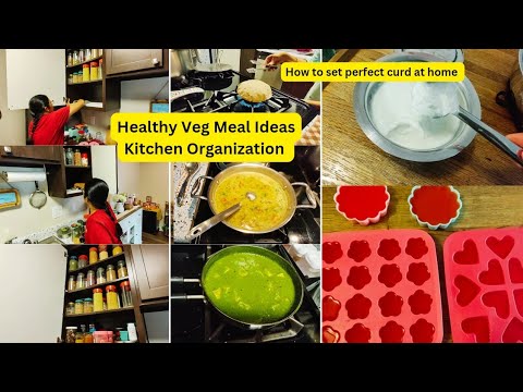 Tips To Create More Space in Small Kitchen  | Veg Meal Ideas | Organizing Kitchen Cabinets #VLOG