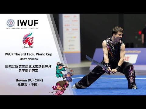 IWUF The 3rd Taolu World Cup Men's Nandao Gold Medalist Performance - Bowen DU (CHN)