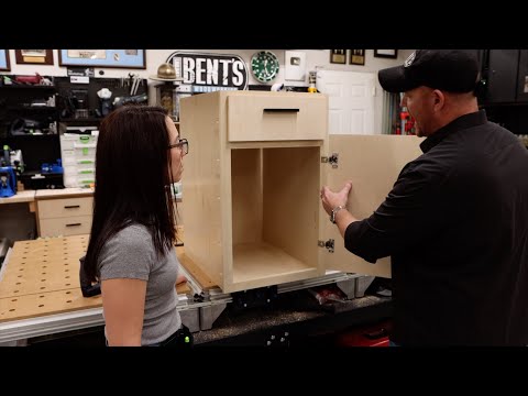 How to build a cabinet with door and drawer