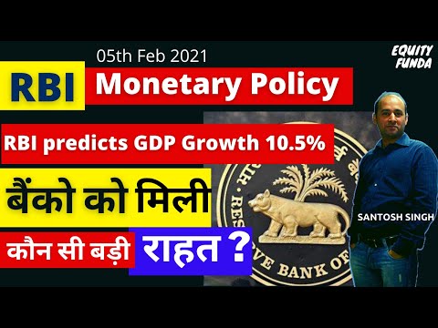 RBI Monetary Policy| RBI Predicts INDIA's GDP Growth 10.5% in FY22 | Santosh Singh |#RBIPolicy