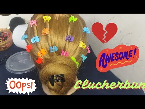 Chotu Mini Clucher  Hair style🥳 👌👍🙏||Hair Bun, #viralvideo #trending #hairtutorial #1000subscriber