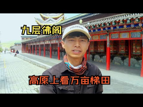 五彩卓尼，合作看完佛阁，打卡网红油菜花田，高原上还有万亩梯田