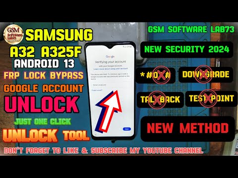 Samsung A32 FRP Bypass|Samsung A32 FRP Unlock New Method By Unlock Tool Android 13 new security 2024