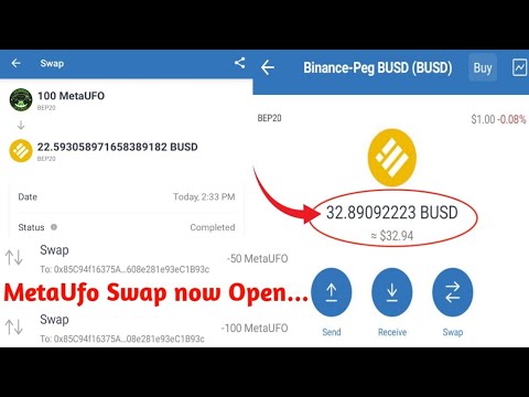 MetaUfo withdraw open | How to sell metaufo on pancakeswap | How to swap metaufo to busd | for free