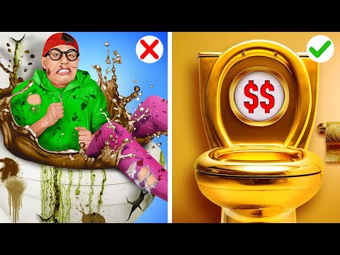 Rich Dad vs Poor Mom! 💸😂 BEST and FUNNY Parenting Hacks